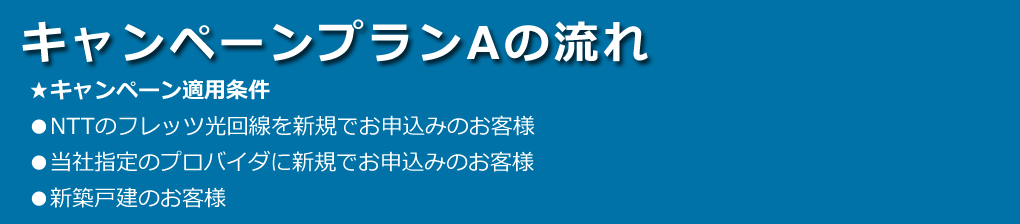 キャンペーンプランAの流れ
